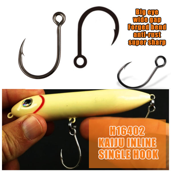 China H16402 KAIJU INLINE SINGLE HOOK good quality fishing hook